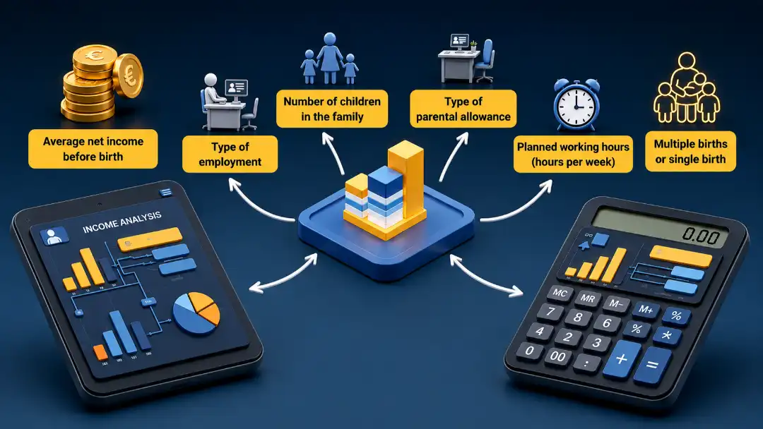 Parental Allowance Calculator Germany based on income and family details