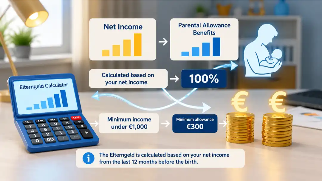 Parental Allowance Calculator Germany based on net income