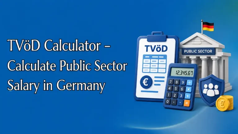 TVöD Calculator 4 TVöD Calculator for public sector salary in Germany