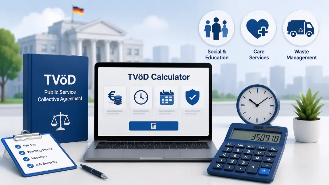 TVöD Calculator for public service employees in Germany