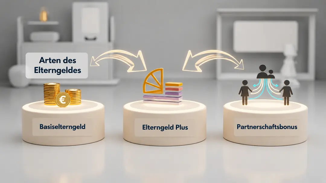 Elterngeldrechner 3 Arten des Elterngeldes mit Basiselterngeld, Elterngeld Plus und Partnerschaftsbonus